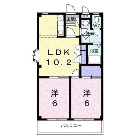 アヴニールＮｏ２の間取り
