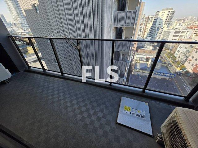 新宿区南山伏町の賃貸マンションのバルコニー