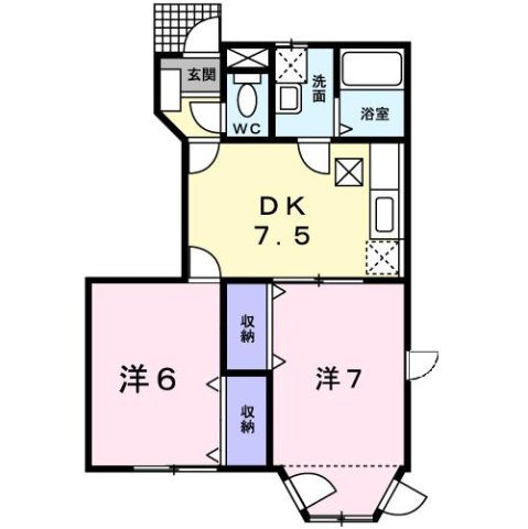 メゾン．ド　ファミーユＣの間取り