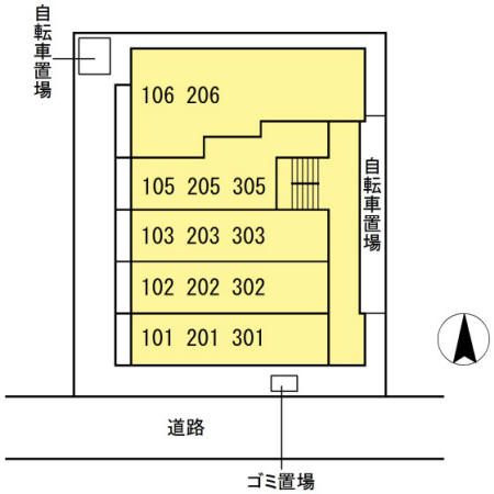 パレス国立の区画図