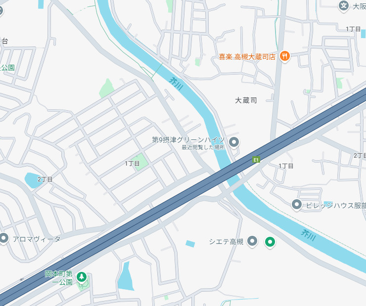 第9摂津グリーンハイツの地図