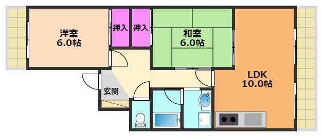 第9摂津グリーンハイツの間取り