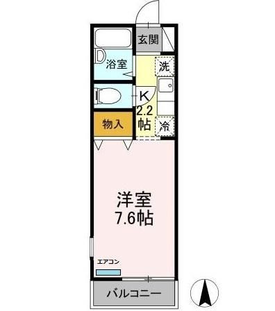ヴィラ・ファミーユ　Bの間取り