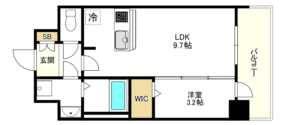 Alivisドーム前の間取り
