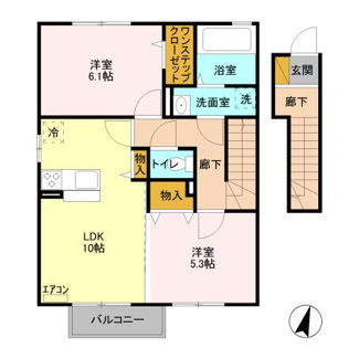 【間取り】 | ヴィクトワール ⅢA