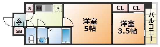 セレニテ神戸ミラクノールの間取り