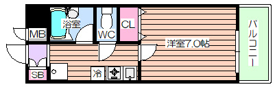 【間取り】 | ロイヤル天満橋