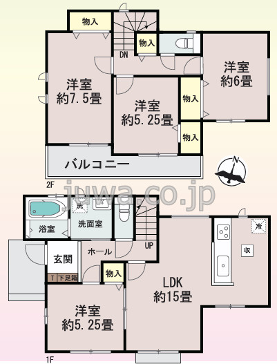 【新築分譲住宅】富士見市水谷東3丁目3458番の間取り