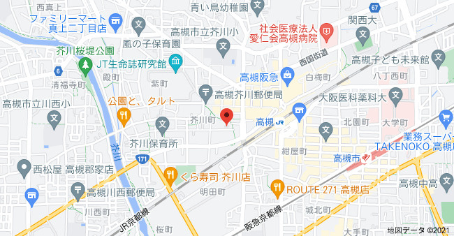 クレイノアイリス芥川の地図