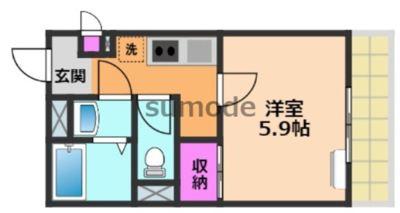 クレイノアイリス芥川の間取り