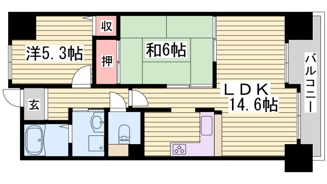 プレステージ土山の間取り