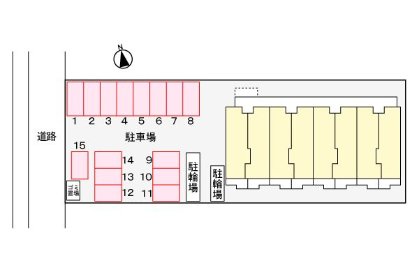 サンリット山本の区画図