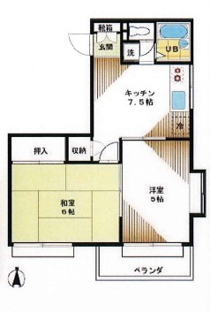 メゾンタナカの間取り
