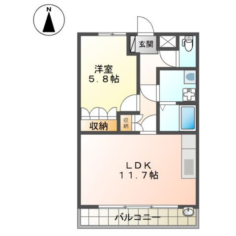 ヒルズ宮ノ下Ａの間取り