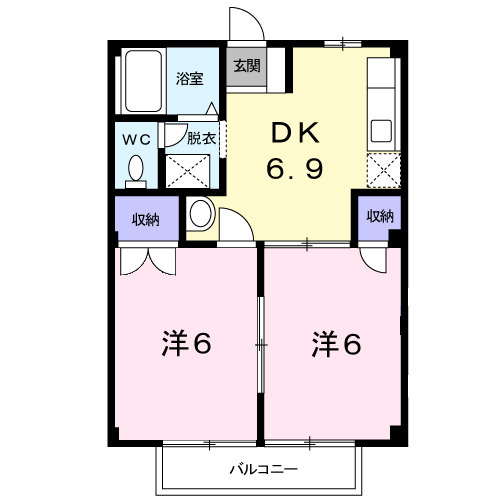 グリーンハイツ柴田Ⅱの間取り