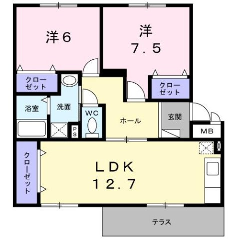 メゾンド本城Ａの間取り