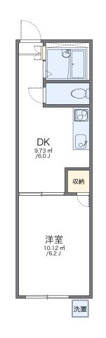 レオパレス本城東二番館の間取り