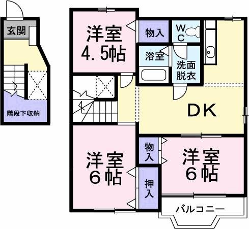 エスポワール茶屋ノ原の間取り