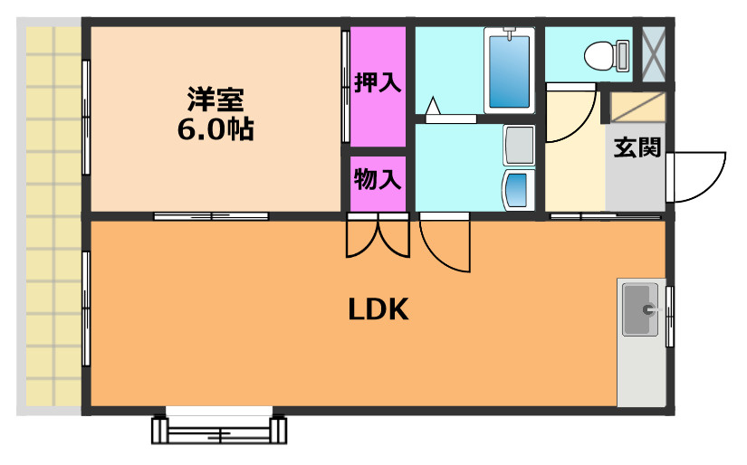 シャトー芥川の間取り
