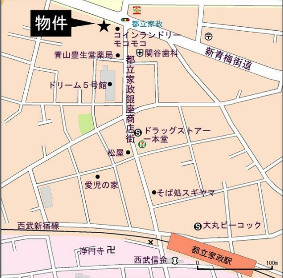 鷺宮第五ローヤルの地図