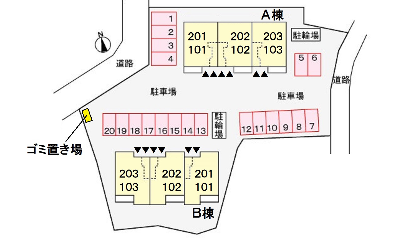幸家 小谷 Bの区画図