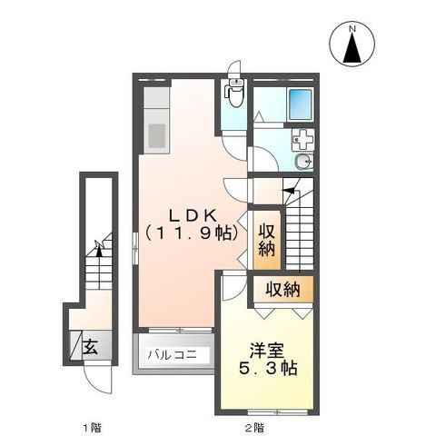 ファインシア２の間取り