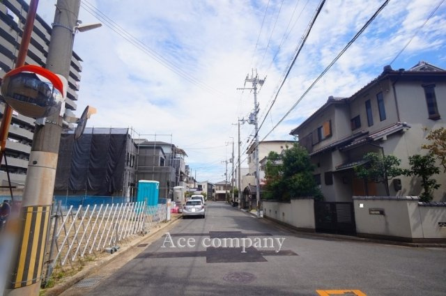 【前面道路含む現地写真】 | 八尾市沼1丁目　1号地 | 南向き☆【前面道路ゆったり幅員6.7ｍ！】
