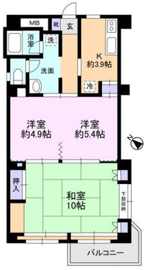 【間取り】 | 上板橋サンライトマンションAL棟