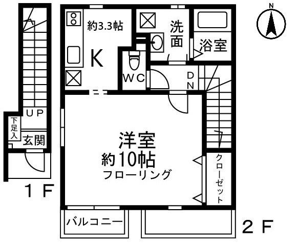 Ｇａｒｄｅｎ　Ａｖｅｎｕｅの間取り