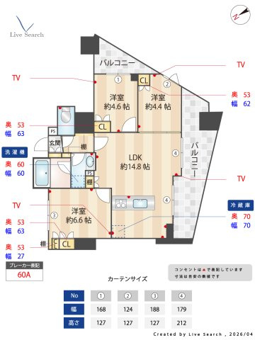 ﾃﾞｨｰﾑｽ蔵前Avenueの間取り