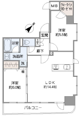 レーベンハイム大塚参番館の間取り
