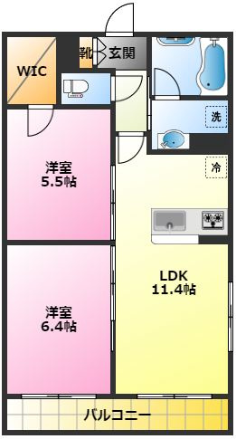 アルカディアナガセの間取り|オートロック・エレベーター完備♪