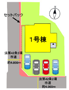 よかタウン／南区御幸木部1丁目1期／1号棟の区画図