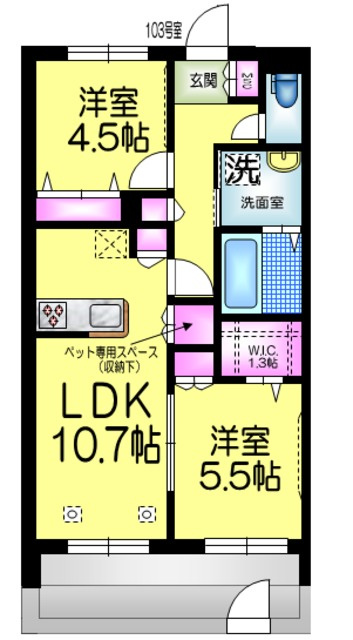 ガーデンヒルズ稲毛柏台Cの間取り|★間取図★