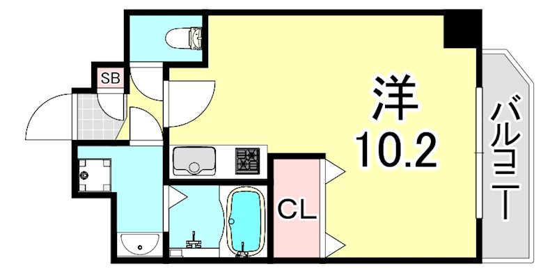 オズレジデンス尼崎の間取り