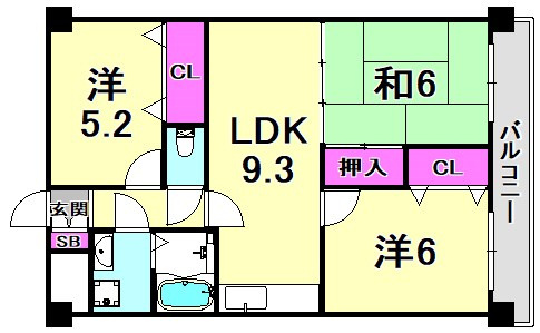 M-PEAKS塚口南の間取り