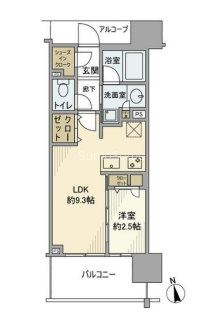 プラウド難波の間取り