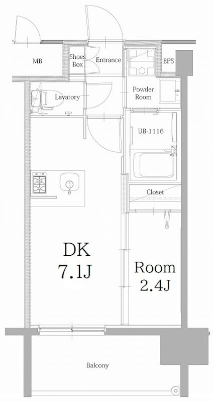 エンクレスト天神LINKの間取り