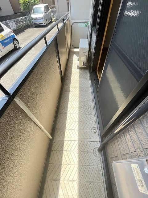 Liberty北口　B棟のバルコニー