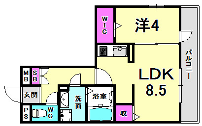 アーバンハイツ段上の間取り