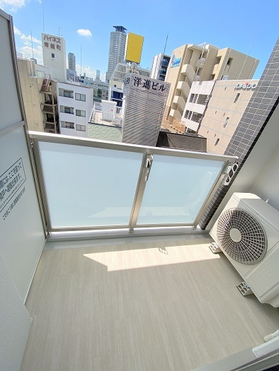 ラ・フォルム鎗屋町のバルコニー