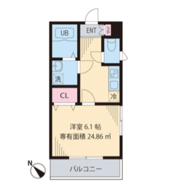 サンルース門前仲町の間取り