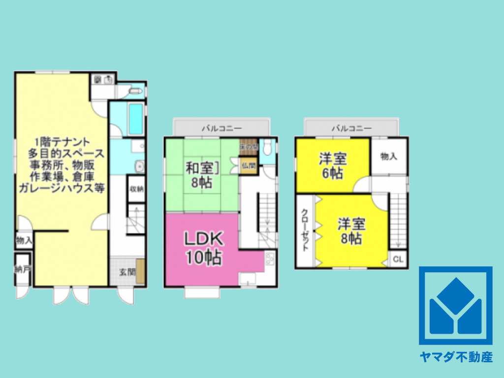 伏見区醍醐新開の間取り