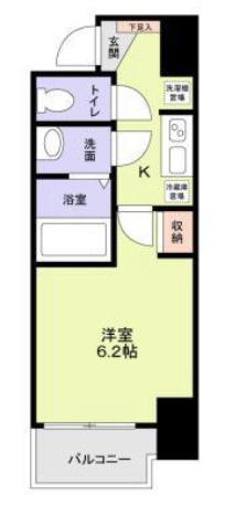グランエクラ今宮戎の間取り