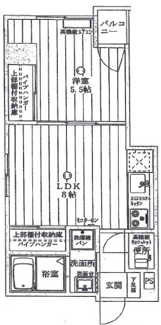 コスモハイツ阿波座の間取り