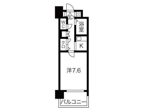 エンクレスト天神Ⅱの間取り
