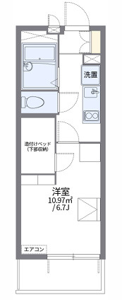 レオパレス加島駅ダイレクトⅡの間取り