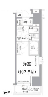 エスリード大手前の間取り
