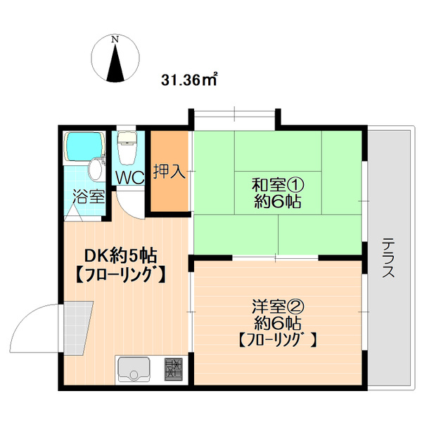 刻勇館駅南の間取り