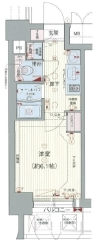 プレサンス天神橋ディオレ の間取り